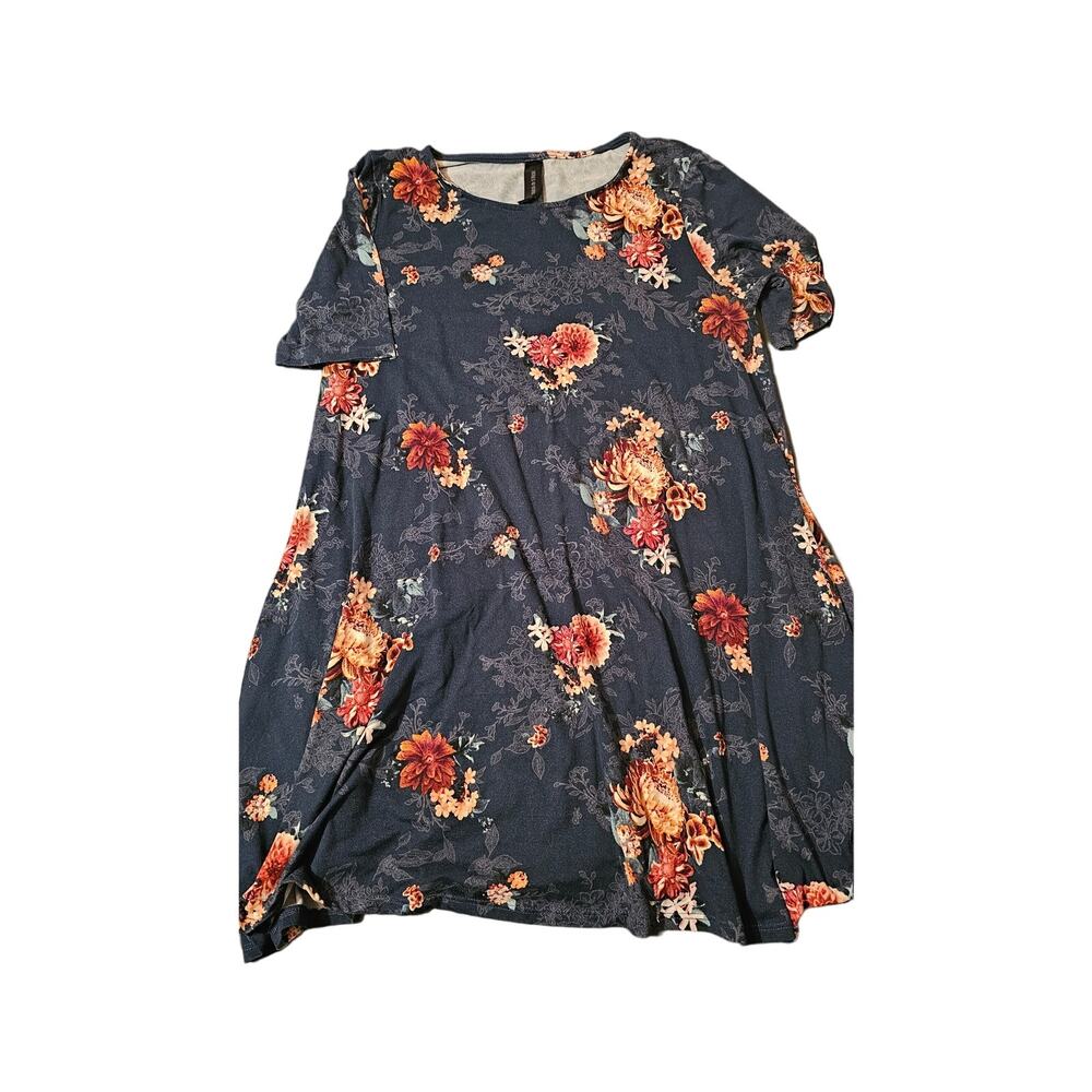 Agnes & Dora short blue floral dress‎ size small